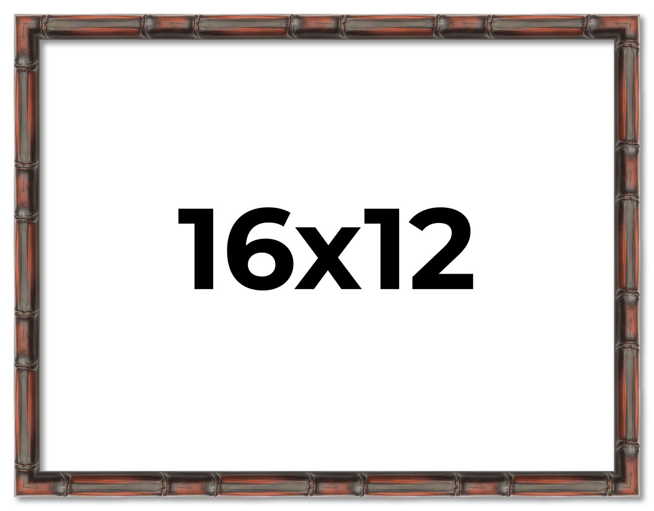 16x12 Bamboo Picture Frame with UV-Resistant Acrylic & Acid Free Backing, Available in 4 Finishes - Brown, Black, Gold, and Natural
